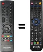 Télécommande équivalente MaaxTV LN5000 HD