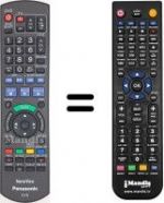 Télécommande équivalente Panasonic DMRE-X87