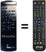 Télécommande équivalente FREECOM OR94
