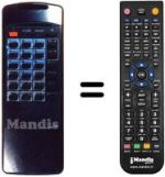 Télécommande équivalente FREESAT OR2010