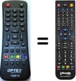 Télécommande équivalente OPTEX 708819