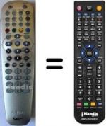 Télécommande équivalente Philips HD-RW720 / 05