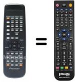 Télécommande équivalente Pioneer BXD1041