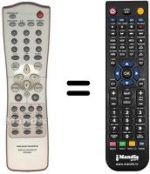 Télécommande équivalente RC7010DV
