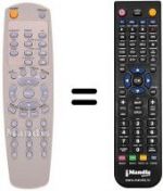 Télécommande équivalente Techwood TW2510