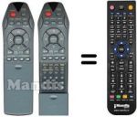 Télécommande équivalente Seg 1000 / 1001