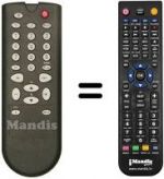 Télécommande équivalente RC4663 / 00