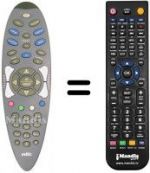 Télécommande équivalente Samsung SAMSUNGBOX