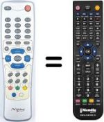 Télécommande équivalente REMCON1392