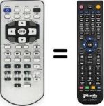 Télécommande équivalente FREECOM MEDIAPLAYER