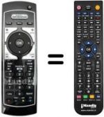 Télécommande équivalente Telesystem TS7510-HD