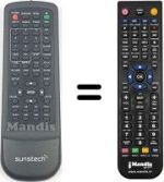 Télécommande équivalente MPMAN Remcon008