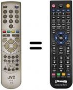 Télécommande équivalente JVC PD42D30S
