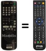 Télécommande équivalente RMT-D102P