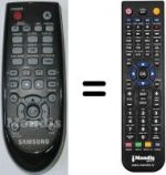 Télécommande équivalente Samsung DVDD530