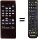 Télécommande équivalente DYNASAT DSR2000