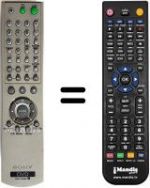 Télécommande équivalente Sony DVP-NS355