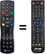 Télécommande équivalente TS7001