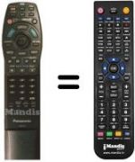 Télécommande équivalente Panasonic VEQ2017