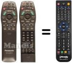 Télécommande équivalente Panasonic DVD-A7