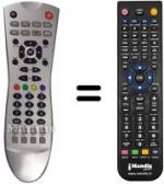 Télécommande équivalente ALBA ALDTR160