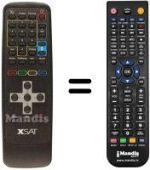 Télécommande équivalente Xsat X SAT