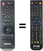 Télécommande équivalente Samsung DVD-P360
