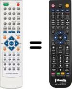 Télécommande équivalente Supratech VISIONARIADNA