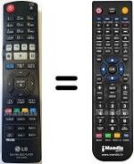 Télécommande équivalente LG HVS59054