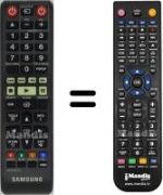 Télécommande équivalente Samsung HVS59065