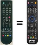 Télécommande équivalente HVS53309