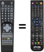 Télécommande équivalente Diffe HVS57641