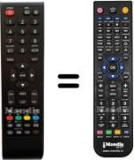 Télécommande équivalente HVS57532-ET