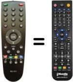 Télécommande équivalente HVS57508