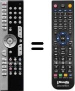 Télécommande équivalente Medion HVS53067