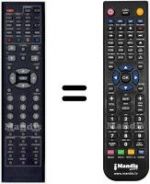 Télécommande équivalente HVS57603