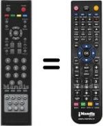 Télécommande équivalente HVS57652