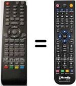 Télécommande équivalente HVS57696