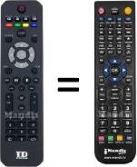 Télécommande équivalente TD Systems HVS57401