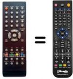 Télécommande équivalente HVS57327