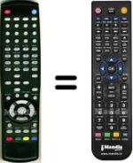 Télécommande équivalente HVS57527