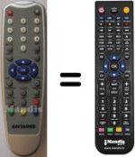 Télécommande équivalente WHV3218W