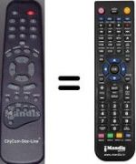Télécommande équivalente WHV3292W