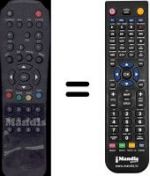 Télécommande équivalente WHV3191W