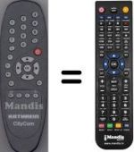 Télécommande équivalente WHV15061W