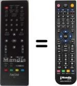 Télécommande équivalente Fonestar WHV12478W