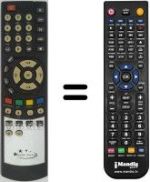 Télécommande équivalente GOLDEN INTERSTAR WHV3185W