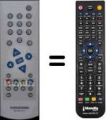 Télécommande équivalente Grundig WHV3128