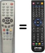 Télécommande équivalente WHV3993W