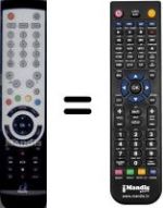 Télécommande équivalente WHV15754W